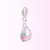 Berloque Capacete Rosa Banhado a Prata 925 - comprar online