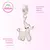 Berloque Poodle Banhado a Prata 925 - loja online