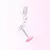 Berloque Halter Rosa Banhado a Prata 925 - comprar online