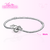 Pulseira de Berloques Fecho Pombo de Ouro Banhado a Prata 925 TAMANHO 18CM EDIÇÃO LIMITADA