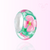 Berloque Estilo Murano Floral Verde Banhado a Prata 925 - Monei Acessórios 