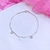 Pulseira Borboleta com Ponto de Luz em Prata 925