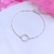 Pulseira Círculo Cravejado em Prata 925