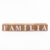 Palavra Família em Madeira Rústica