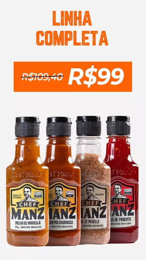 Combo linha completa Chef Manz - comprar online
