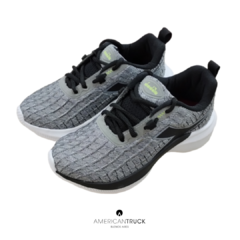 Diadora Grid Kids Gris Negro