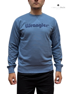 Wrangler Roundneck Rus Retro Logo Azul