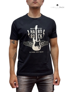 Remera American Hard Rock Negra