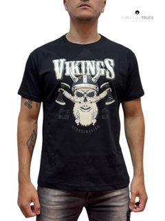 Remera American Vikings Negra
