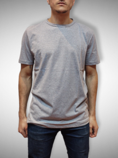 Remera Uniform Classic Crew Melange Grey Clara