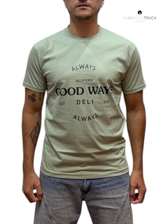 Remera American Good Ways Verde - comprar online