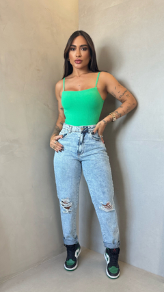 Body Marina Canelado Power Verde - comprar online