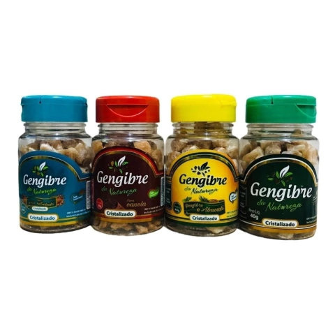 Gengibre cristalizado 40gr da Natureza