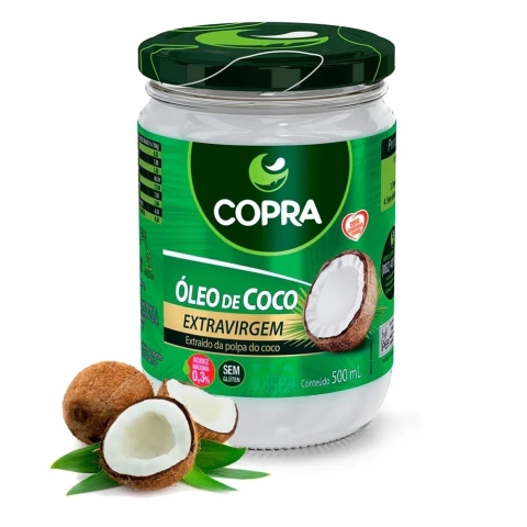 Óleo de Coco extra virgem 500ml - 200ml Copra
