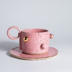 XÍCARA BOBÔ GOLD - ROSA
