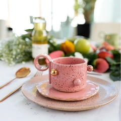XÍCARA BOBÔ GOLD - ROSA