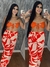 CALÇA PANTALONA ESTAMPADA REF017 na internet