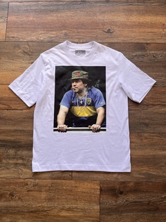 Camiseta blanca Diego Maradona gorra Fidel