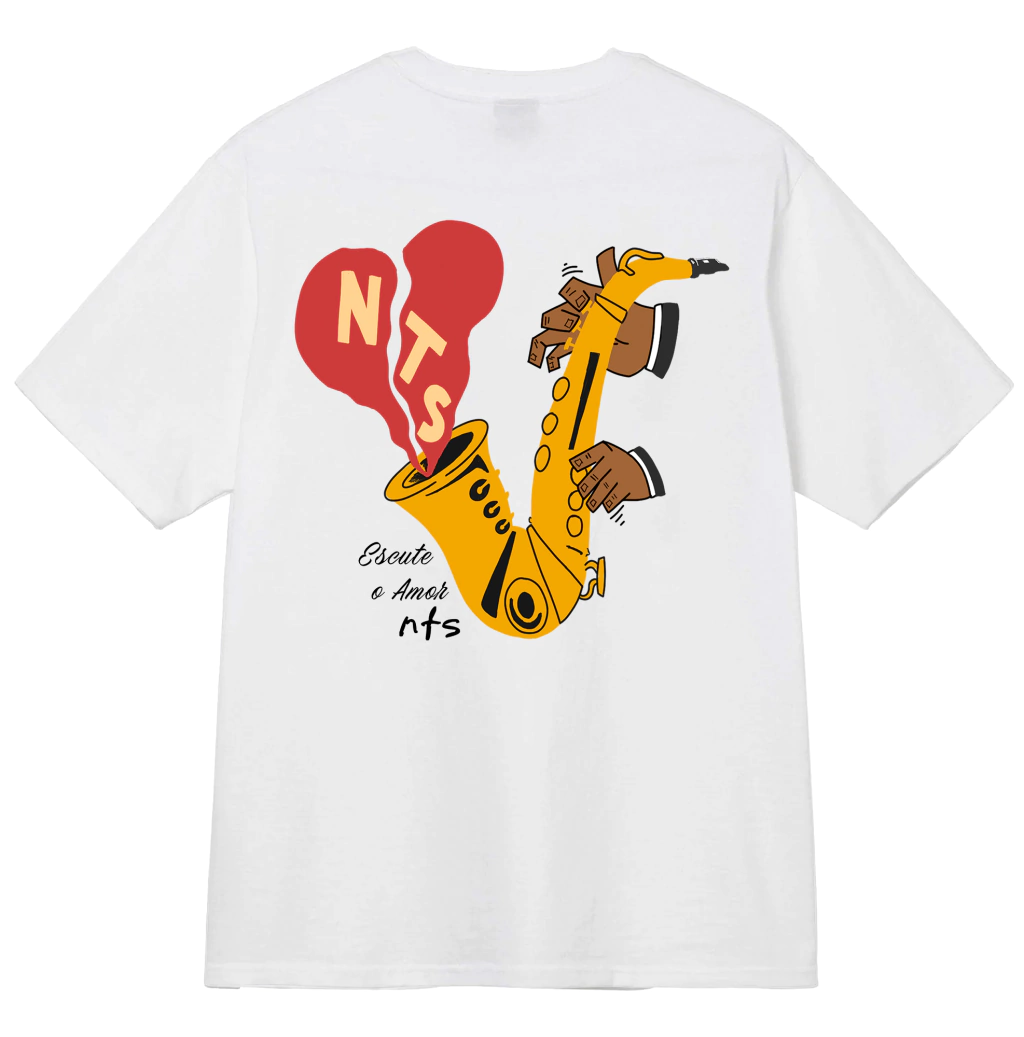 CAMISETA NTS SAX BRANCA