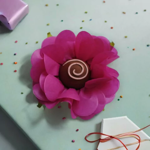 Forminhas Fuschia Para Doces Finos Modelo Margarida