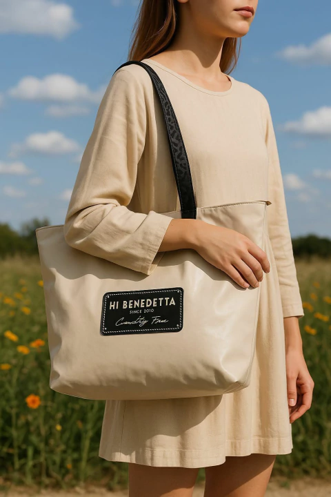 fiorella malaga cartera beige - comprar online
