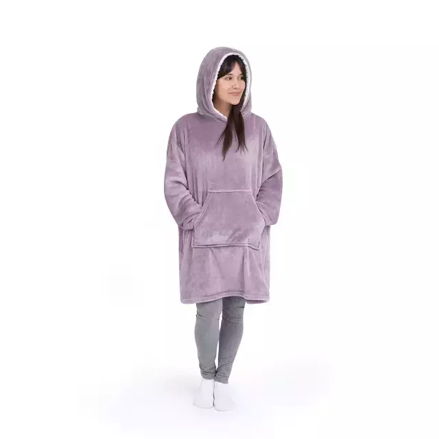 Buzo Oversize Helsinki - Lila Agrisado