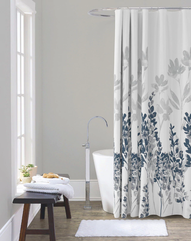 Cortina De Baño Teflon Estampada - Eucalipto DB