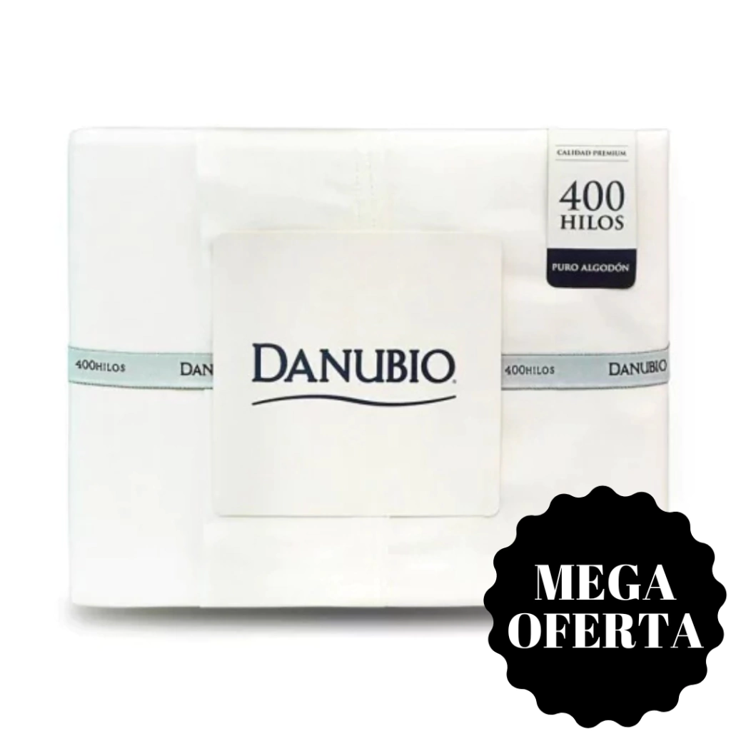 Juego de Sabanas Danubio Algodon Egipcio (400 Hilos) - Blanco