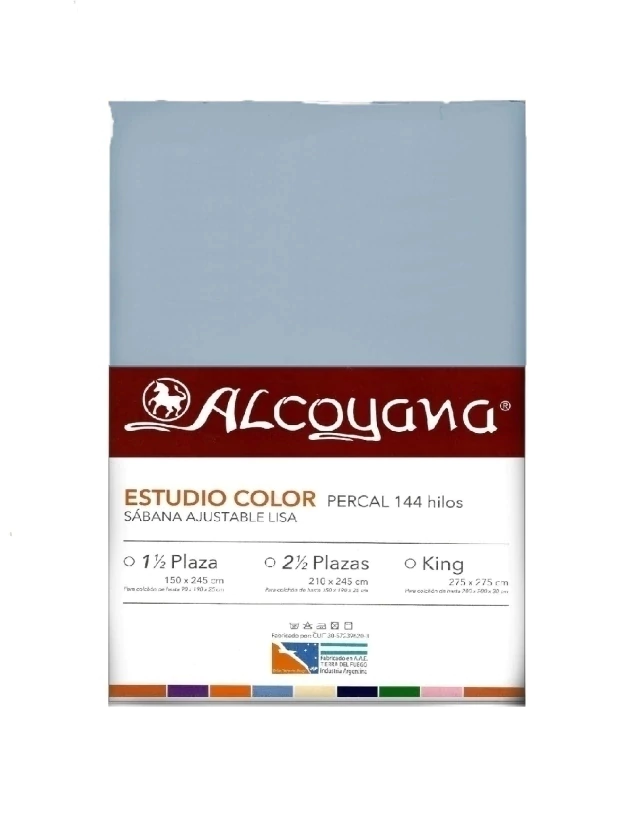 Sabana Ajustable Alcoyana (144 Hilos) - Azul Aero