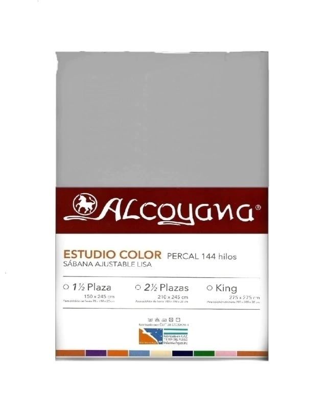Sabana Ajustable Alcoyana (144 Hilos) - Gris Claro