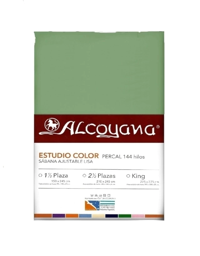 Sabana Ajustable Alcoyana (144 Hilos) - Verde Seco
