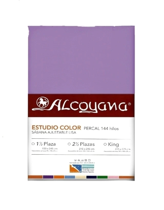 Sabana Ajustable Alcoyana (144 Hilos) - Violeta