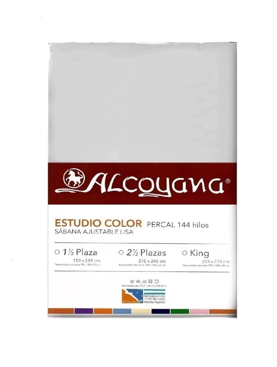 Sabana Ajustable Alcoyana (144 Hilos) - Blanco