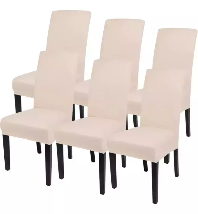 Pack x 6 Funda de Silla Lisa - Beige