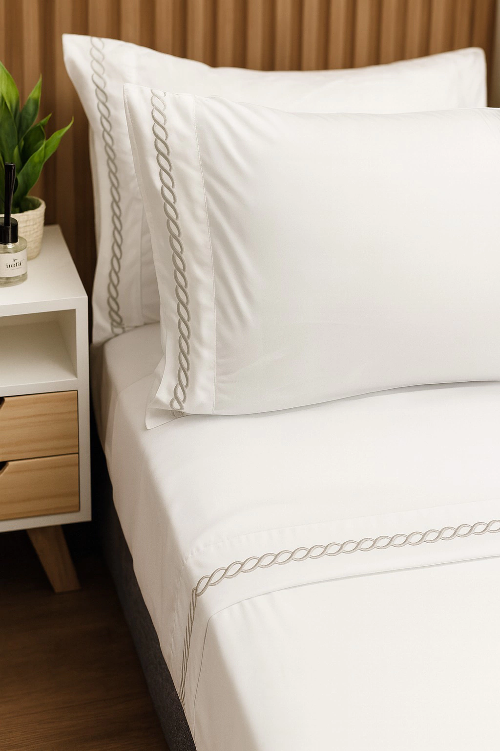 Juego de Sabanas Calia 600 H - Blanco