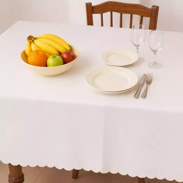 Mantel Rasado Antimanchas - Blanco
