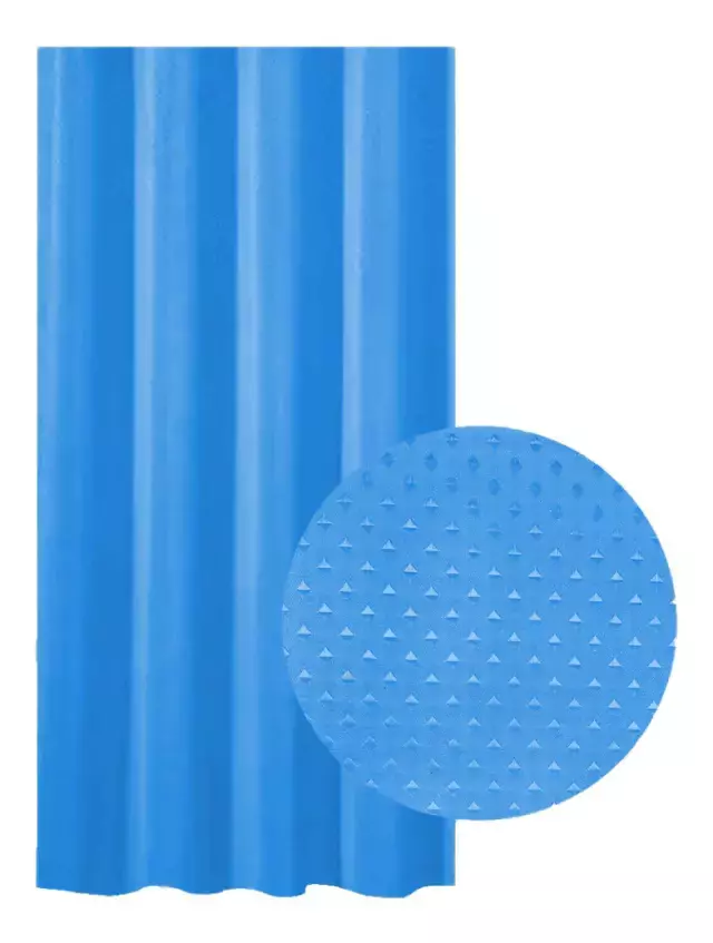 Cortina De Baño Linea Teflon Hotelera- Diamante Turquesa