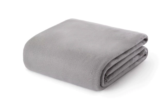 Frazada Polar Lisa - Gris Claro