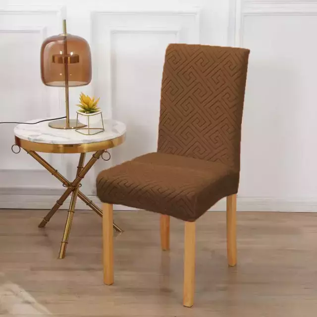Funda de Silla Jackard - Marrón