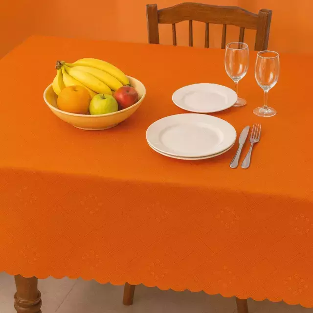 Mantel Rasado Antimanchas - Naranja