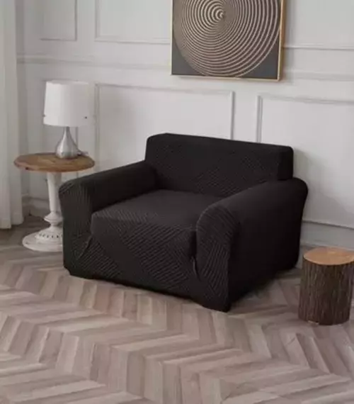 Funda de Sillon Jackard - Negro