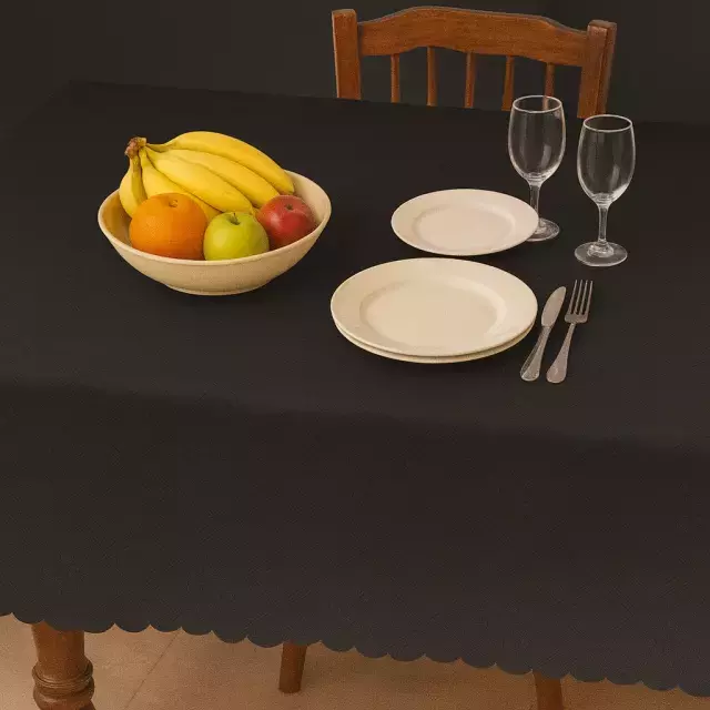 Mantel Rasado Antimanchas - Negro