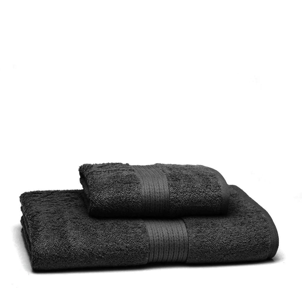 Set Toalla y Toallon Espalma Algodón Peinado 500 Gr - Plomo