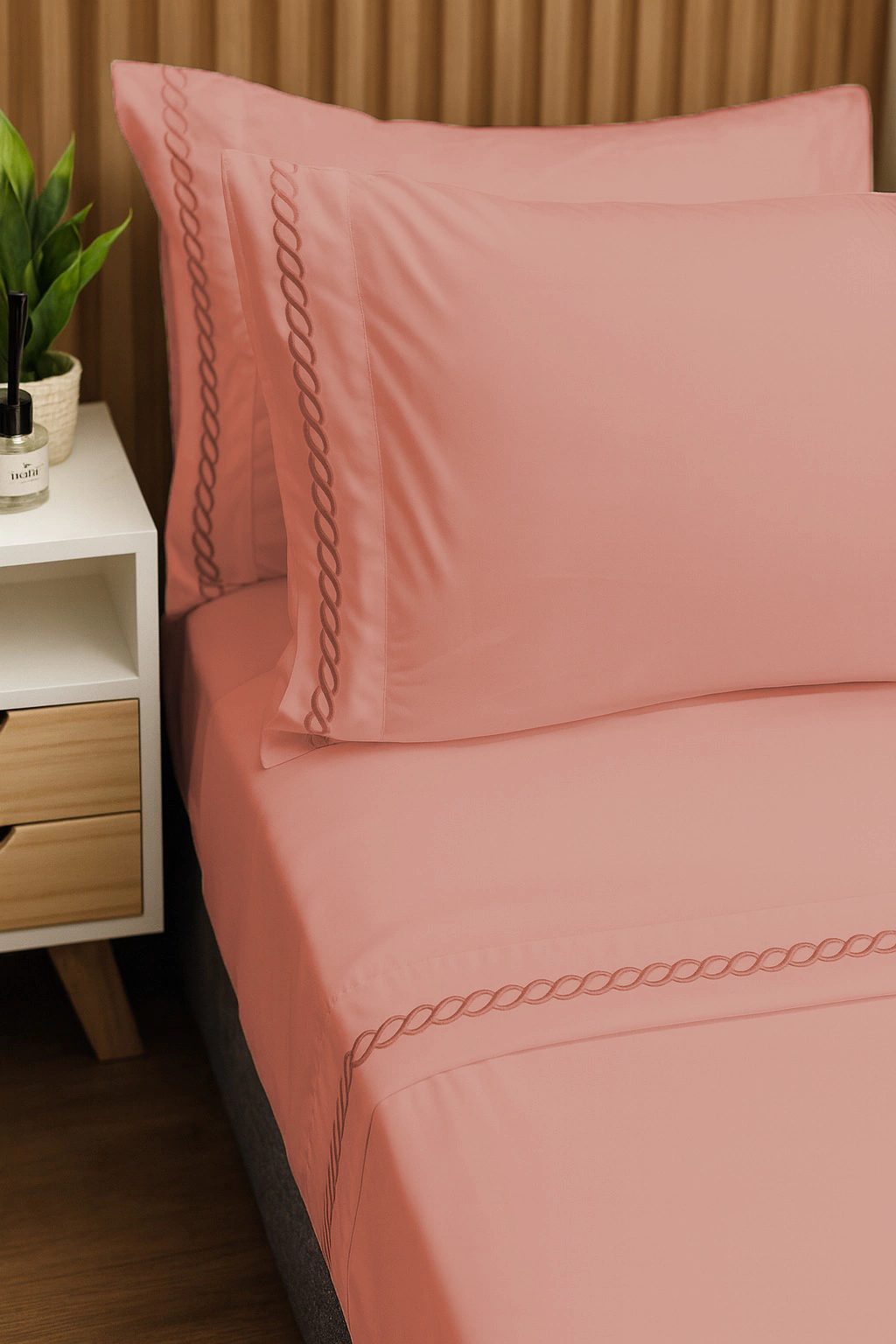 Juego de Sabanas Calia 600 H - Rosa