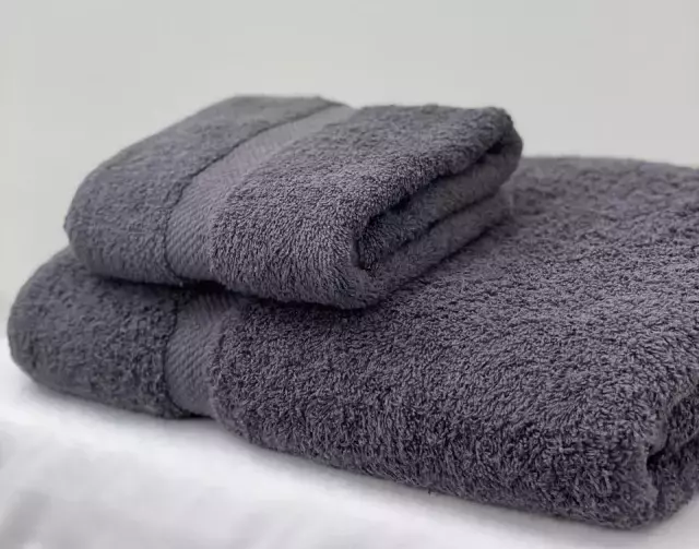 Set Toalla y Toallon XL Ultra 500 Gr - Gris Oscuro