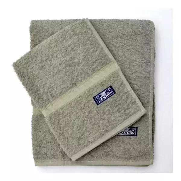 Set Toalla y Toallon Cannon 520 Gr - Verde Malva