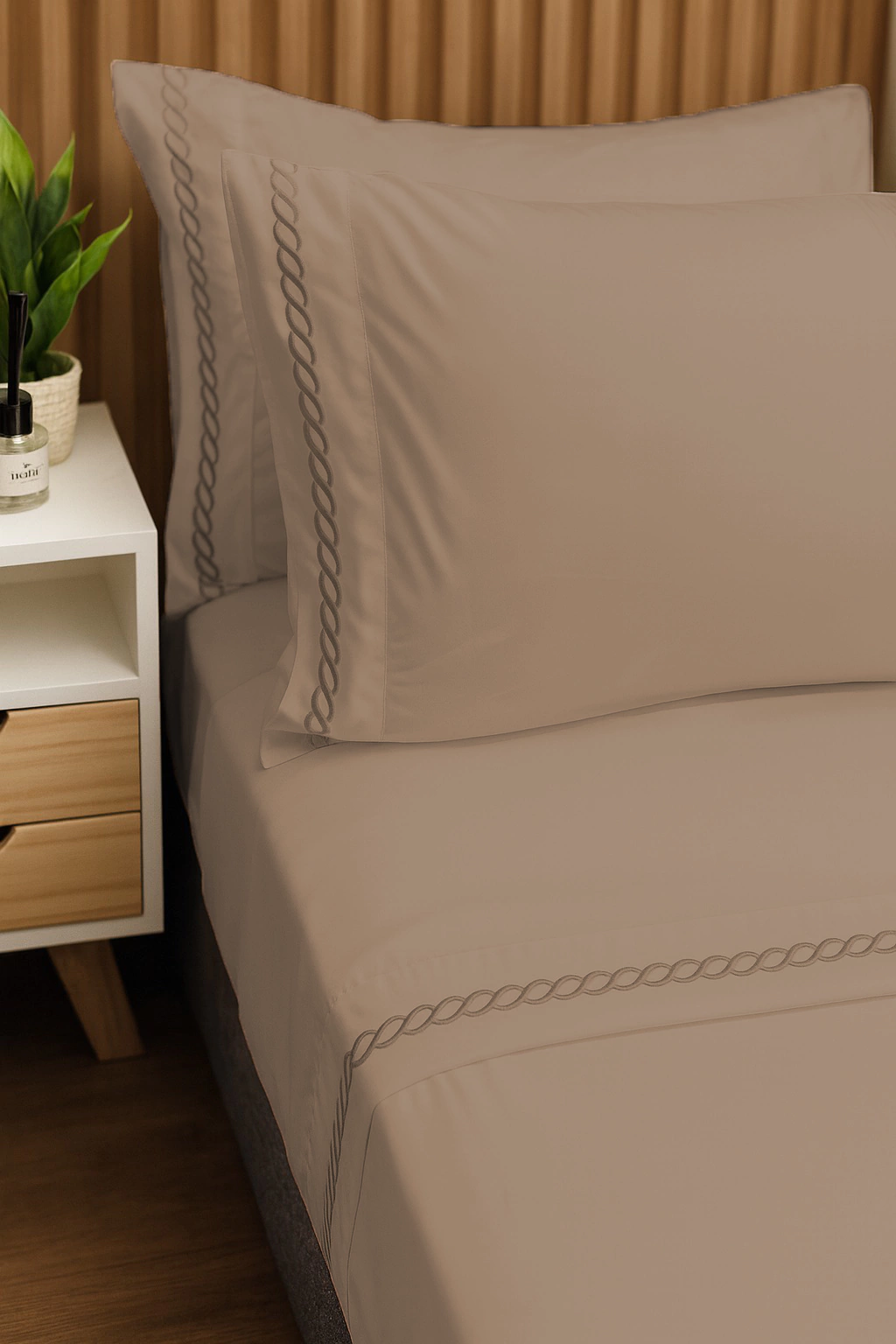 Juego de Sabanas Calia 600 H - Visón