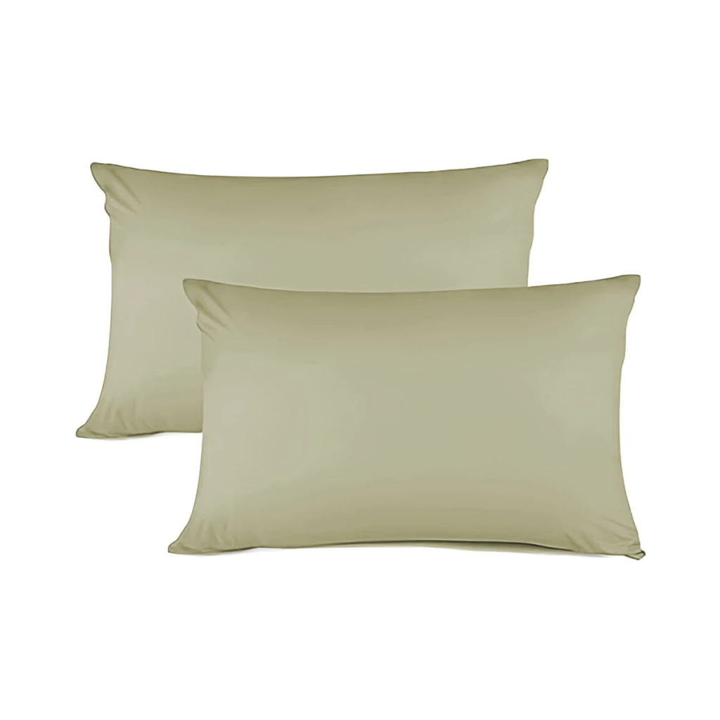 Pack x2 Funda De Almohada King Size 50 x 90 Cm - Vison Claro