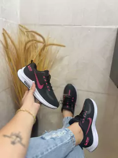 NK037 ZOOM PRETO BRANCO PINK - loja online
