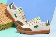 INFANTIL - SAPATENIS LACOSTE ML011 BEGE CAFE - loja online